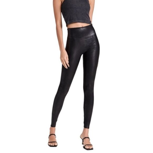 Spanx faux leather leggings black Small - Picture 1 of 9